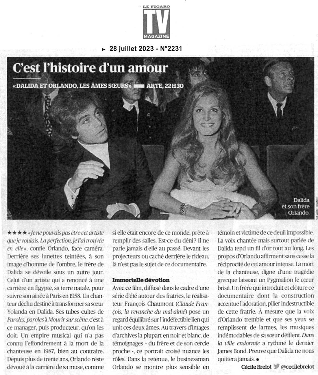 TV Magazine Dalida
