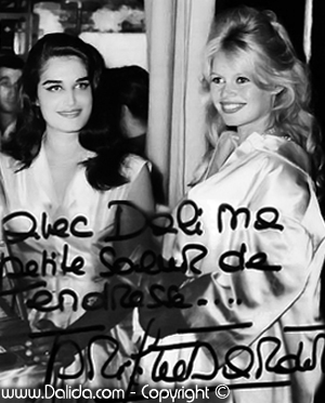 Brigitte Bardot et Dalida