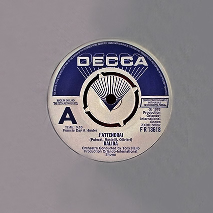 45 T Promo : Decca fr 13618